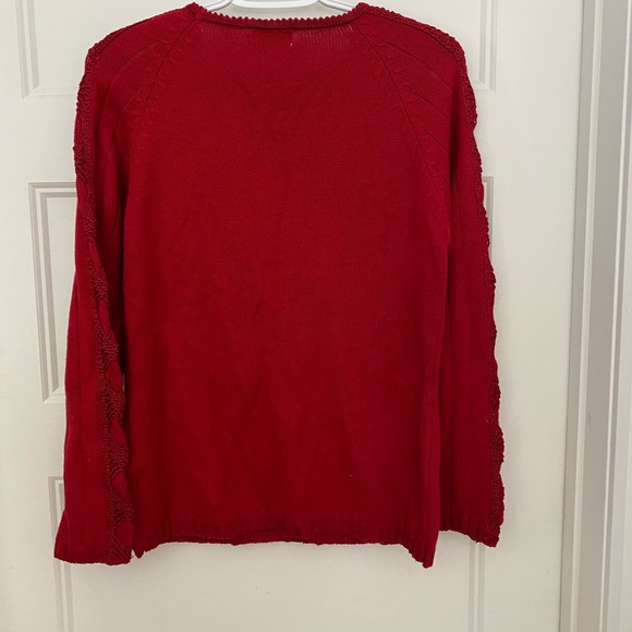 Vintage MOFFI International sweater Red with pretty design - Picture 2 of 8